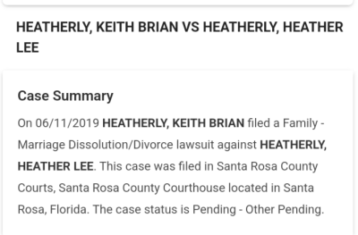 Keith and heather heatherly divorced