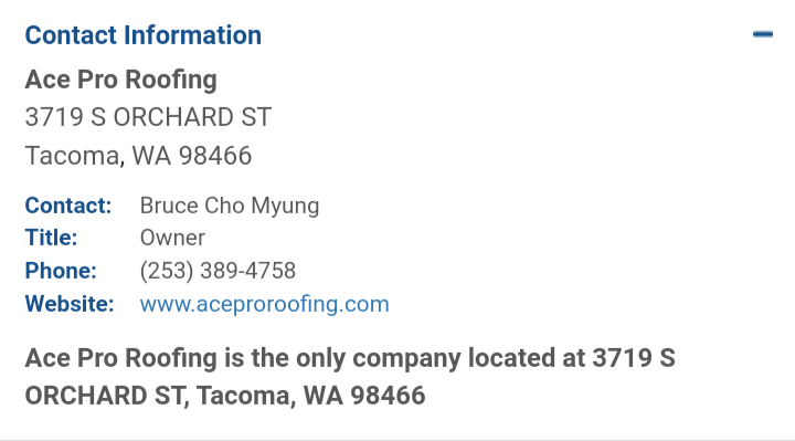 |myung chul cho aka Bruce cho ace construction |myung chul cho aka Bruce cho ace construction