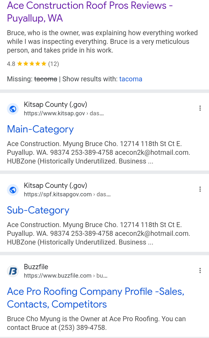 myung chul cho aka Bruce cho ace construction myung chul cho aka Bruce cho ace construction